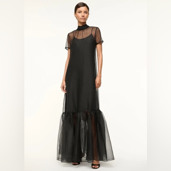 STAUD Calluna‎ Organza mesh Dress XS like new!